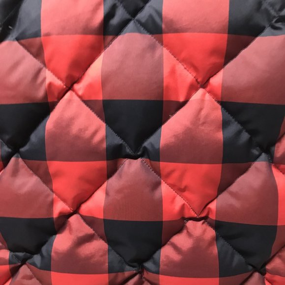 J. Crew Red & Black Plaid Excursion Buffalo Check Puffer Vest - Picture 12 of 16